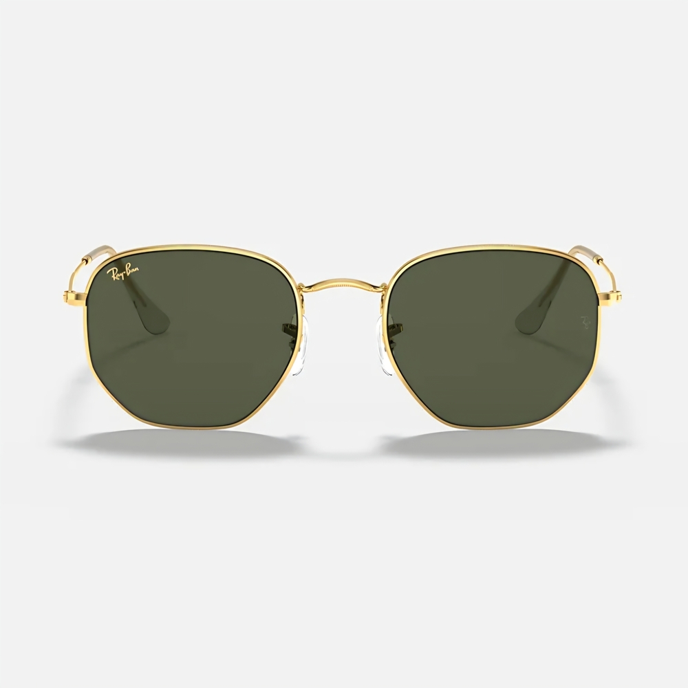 Ray-Ban Gold and Green Sunglasses